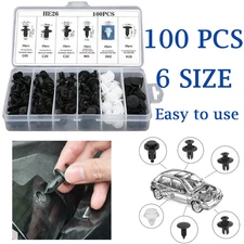 Retainer Clips Body Bumper Rivet Retainer Trim Molding Push Pin Clip Assortment+