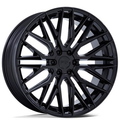 22x9.5 Niche Wheels M224 Gamma Gloss Black Rims 6x139.7 ET+25 (1pc)
