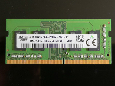 SK Hynix 4GB 1Rx16 PC4-2400T-SC0-11 HMA851S6AFR6N-UH N0 AC