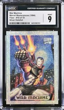 Marvel Masterpieces War Machine Silver Holofoil #10 CGC 9 MINT 1994 Fleer RARE