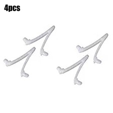 NEUF V-clips V Style Spring Clip Remplacement Blanc 4pcs pour Tige Télescopique