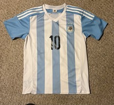 Lionel Messi Argentina Home AFA Football Jersey Size 26