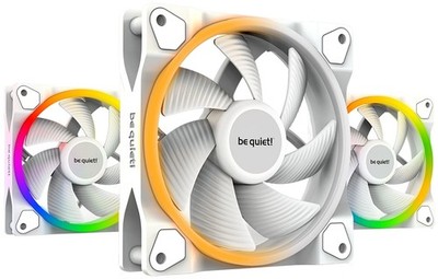 be quiet Light Wings White 120mm PWM Triple Pack Premium ARGB Low Noise Cooli...