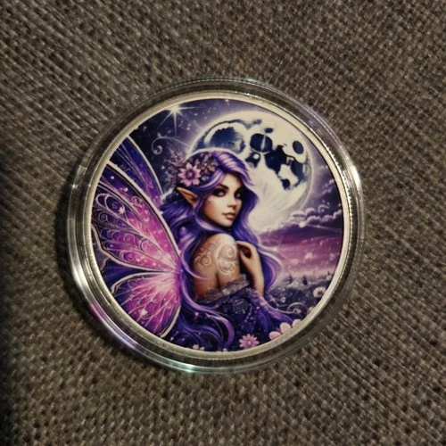Hayleybug Mint 1 oz Silver Round - Purple Fairy Moon #03/15