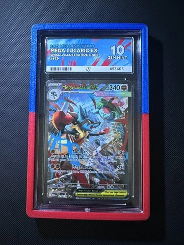 Mega Lucario Ex 179/132 SIR ACE 10 PERFECT SUB GRADE