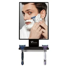 Fogless Shower Mirror - Anti-Fog Mirror - Adjustable Shaving Mirror with a Sq...