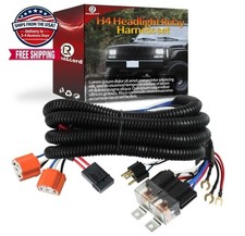 H4 Headlight Relay Harness Kit for 7x6 5x7 H6054 Headlights, h4 9003 Relay Ha...