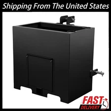 3 Point Ballast Box w/ 2" Hitch Receiver 800Lb for Category 1 Tractor Attachment
