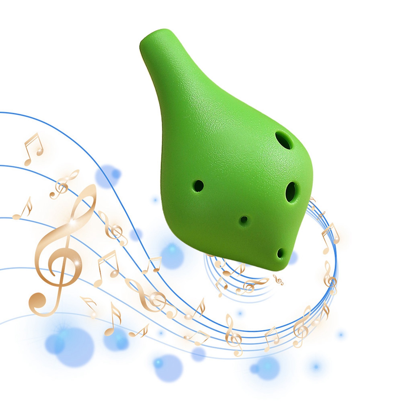 6 Holes Resin Ocarina Alto C Simple Style Musical Instrument For Music Lover