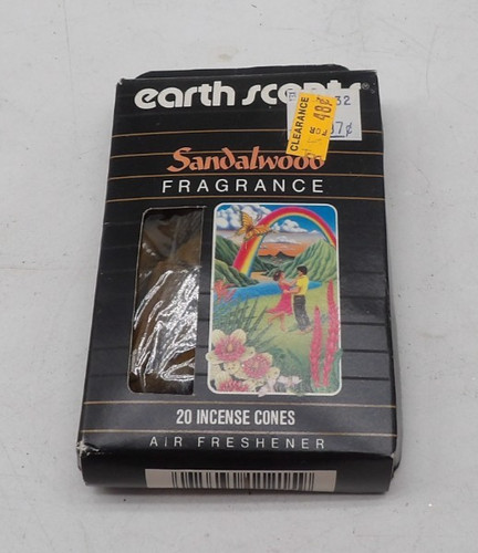 Vintage 1986 Scentex Earth Scents Sandalwood Fragrance 19 Incense Cones
