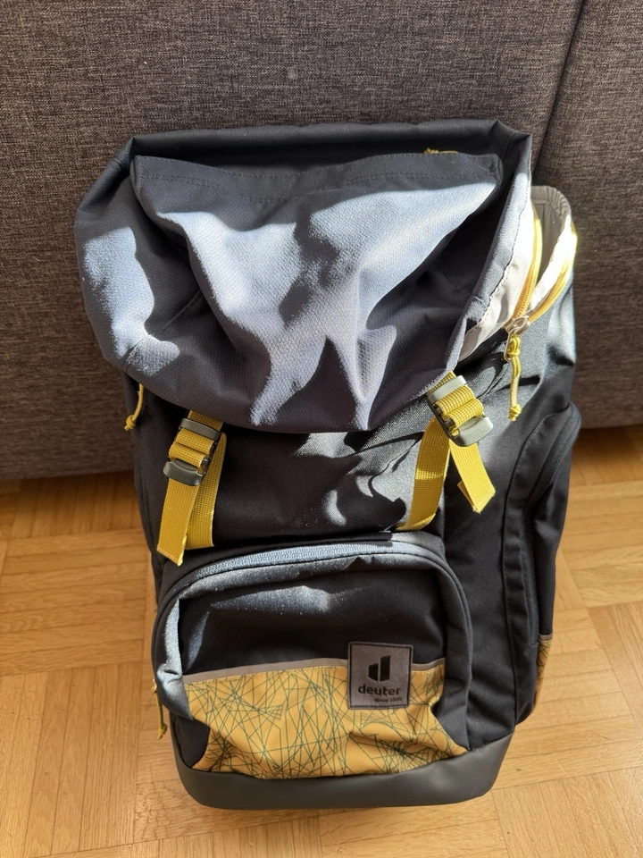deuter Scula Rucksack Rucksack Ink - Turmeric dunkelblau senfgelb Neu