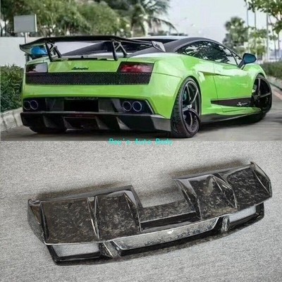 Fit For Lamborghini Gallardo 550 560 570 Forge Carbon Fiber Rear Bumper Splitter