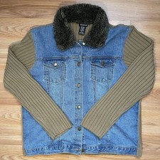 North Crest Jacket Womens Large L Snap Button