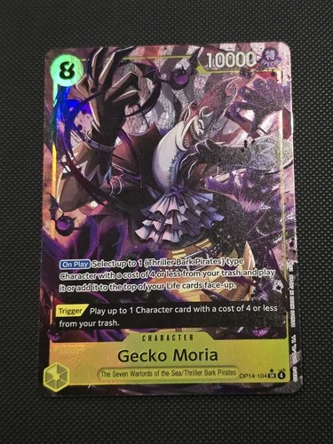 One Piece Gecko Moria OP14-104 SR (Alternate Art) - The Azure Sea's Seven
