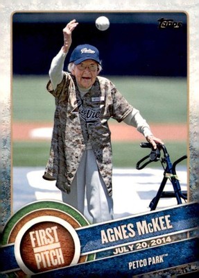 2015 Topps #FP-06 Agnes McKee First Pitch