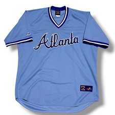 Majestic Atlanta Braves 1982 Cooperstown Throwback Jersey 2XL Made USA