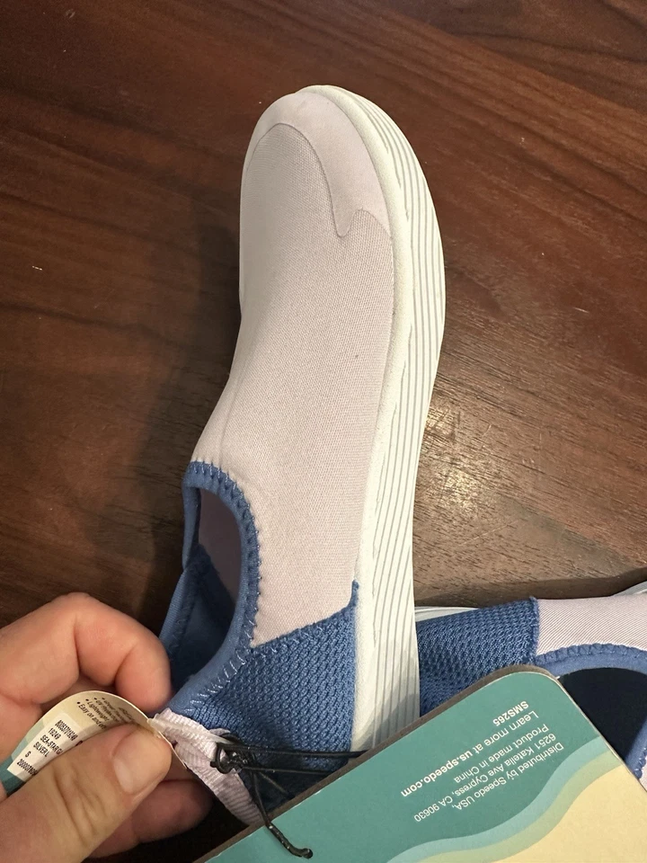 Bota Speedo Splash And Sun Feminina Tamanho Pequeno P (5-6) Sapatos Aquáticos Lilás Claro - Imagem 4 de 4