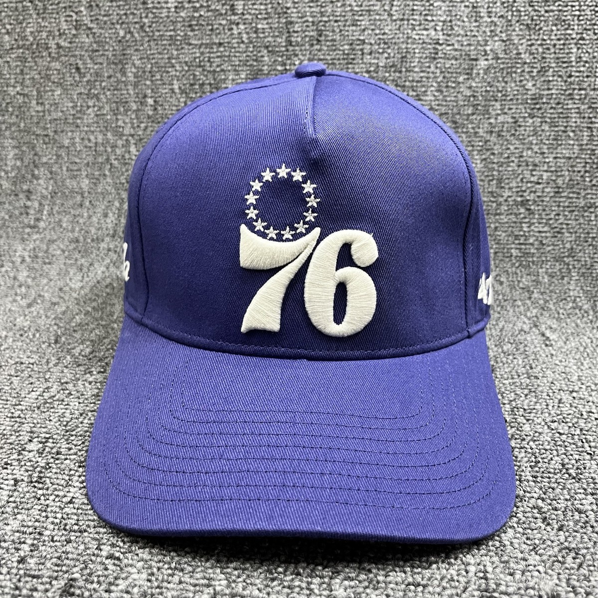 Philadelphia 76ers '47 MVP Purple Snapback Hat Phila Script NBA Cap New