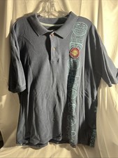 Disney Store Tiki Kingdom Hawaiian Print Totem Pole Luau Mickey Minnie Polo XL