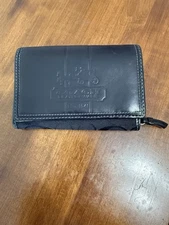 Vintage ~ Coach Logo Signature Canvas Brown Leather Wallet Envelope Bifold