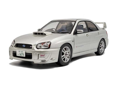 #ad #ad 2003 Subaru Impreza WRX STI Silver Diecast 1:18 Scale Model Solido S1812303 $64.95