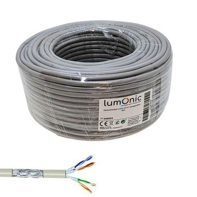 50m Netzwerkkabel Verlegekabel CAT6 S/FTP Ethernet Kabel LAN Kabel CAT.6
