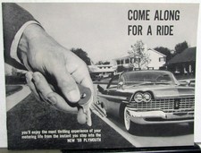1959 Plymouth Dealer Sales Brochure Forward Look Models Test Drive 1959 Plymouth Dealer Sales Brochure Forward Look Models Test Drive
