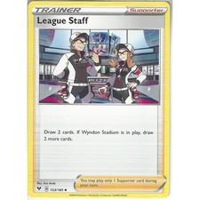 153/185 League Staff Uncommon Trainer Card Pokemon Sword & Shield Vivid Voltage