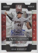 2009 Donruss Elite Extra Edition Status Signatures 28/50 Kyle Gibson Auto k4s