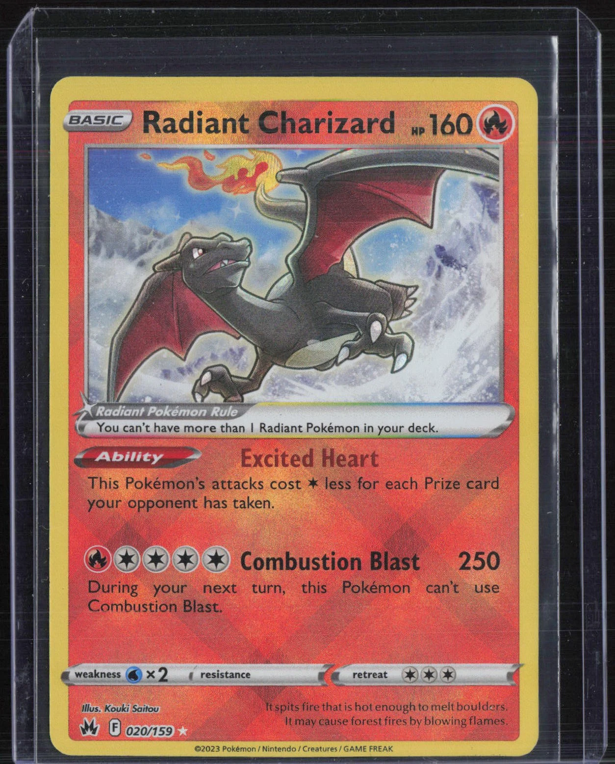2023 Pokemon SWSH Crown Zenith #020 Radiant Charizard