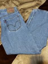 VTG Levi's 550 Relaxed Fit Tapered Leg Jeans Made in USA W34 L30