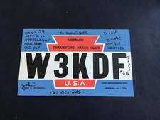 Vintage QSL Radio communication card 1962  U.S.A.  R37631