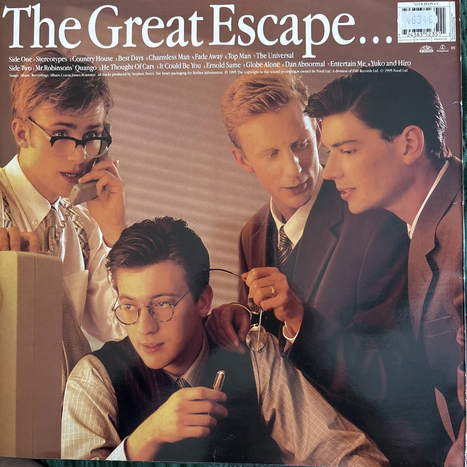 blur The Great Escape Original 1995 Vinyl Release - Image 2 of 4
