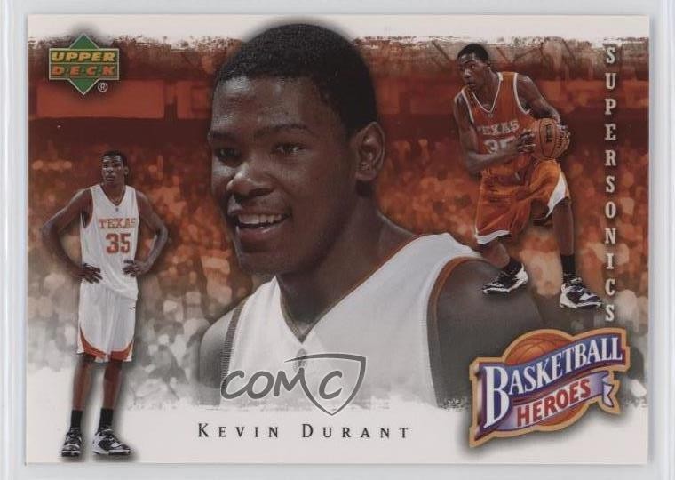 2007-08 Upper Deck Basketball Heroes Kevin Durant #KD-9 Rookie RC 0ls