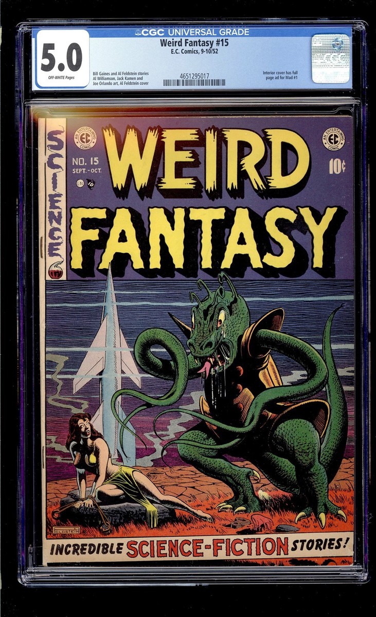 Weird Fantasy #15 1952 CGC 5.0 VG/FN OW High Definition Scans** | eBay