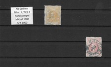 Serbien Serbia  Minr. 1-2 # Rundstempel
