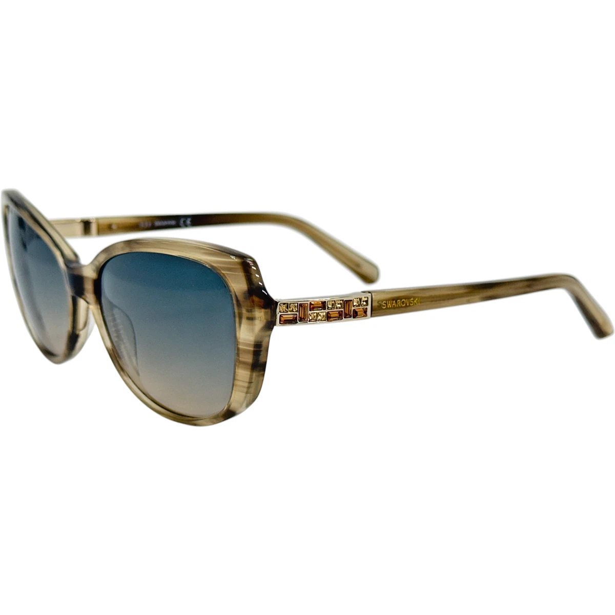 Swarovski SK0124 Womens Plastic Sunglass 57B Shiny Beige 56  display picture 3