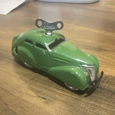 Schuco 3000 Vintage Tin Wind-Up Toy Car Green