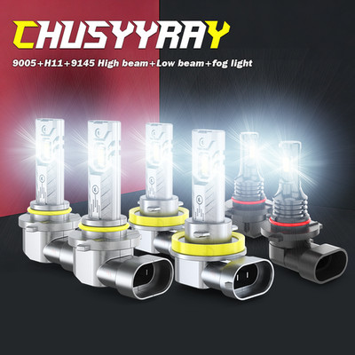For 2007-2013 Toyota Tundra Combo 6x 6K LED Headlight Hi/Lo + Fog Light Bulbs