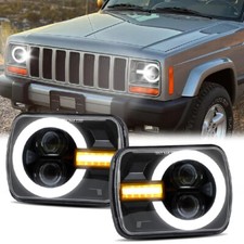 5x7'' 7x6 LED Headlights For 2020-2025 Ford Bronco Sport Hi/Lo DRL Turn Signals