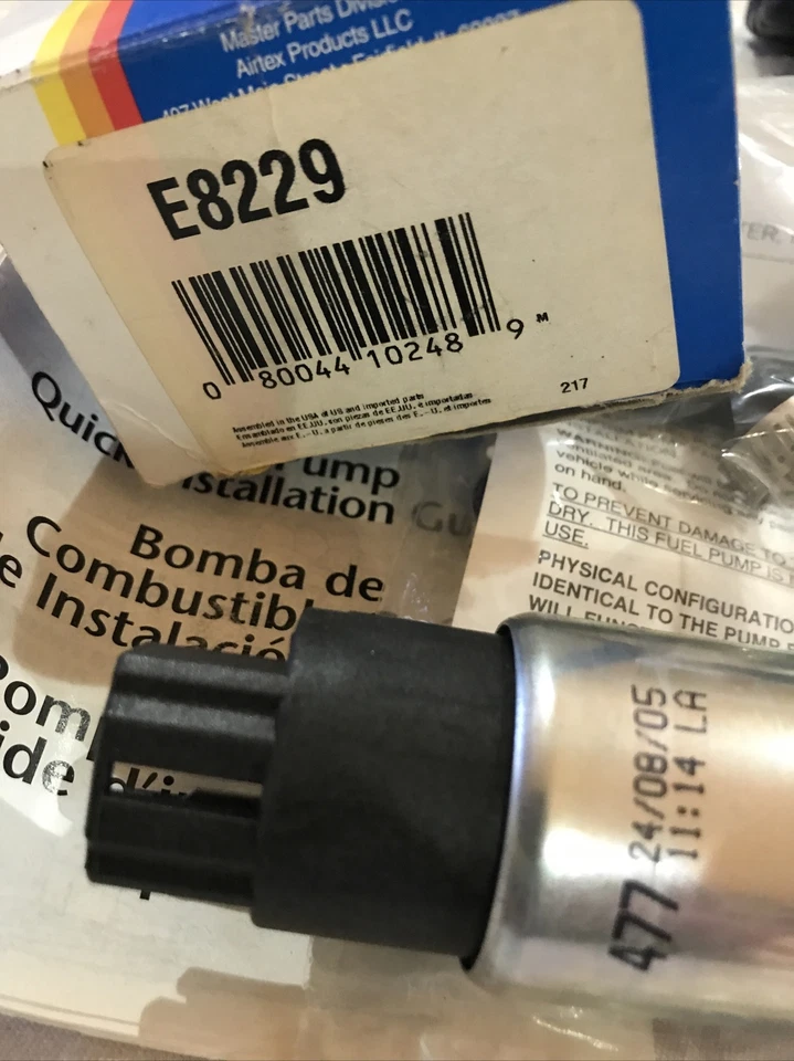 Bomba de combustible eléctrica NOS para muchas aplicaciones 1998-1990 Suzuki, Subaru, Geo, Ply y más Foto 4 de 4