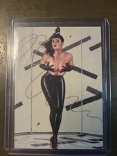 1992 OLIVIA COLLECTOR CARDS #47 AUTO GYRO NM-MT CARD