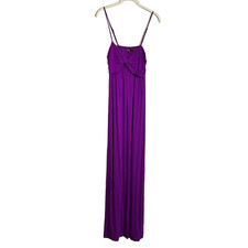 Forever 21 Baby Doll Maxi Dress Size Large Purple Spaghetti Straps Y2K