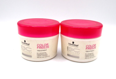 Lot/2 Schwarzkopf BC Bonacure Hair Therapy Color Freeze Treatment ~ 6.8 oz x 2 ~