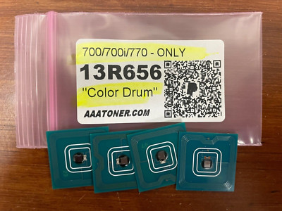 4pk - 13R656 Color Drum Chip Refill for Xerox 700, 770 Digital Press  - ONLY