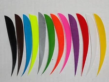 TrueFlight 5" Parabolic Feathers - 100 Pack, RW or LW