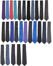 Ralph Lauren Black Label Mens Slim Skinny Solid Striped Silk Wool Knit Neck Tie