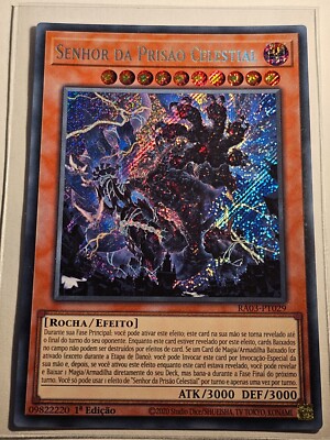Herr des himmlischen Gefängnisses (V.3 - Secret Rare) YUGIOH RA03 PORTUGIESISCH NM 37260