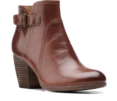 Clarks Bergen Vibe Damen-Stiefeletten UK 8 EU 42 dunkelbraunes Leder - Bild 6 von 10