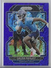 2021 Panini  Prizm Blue Shimmer Prizm Rookie- Caleb Farley /25 Tennessee Titans